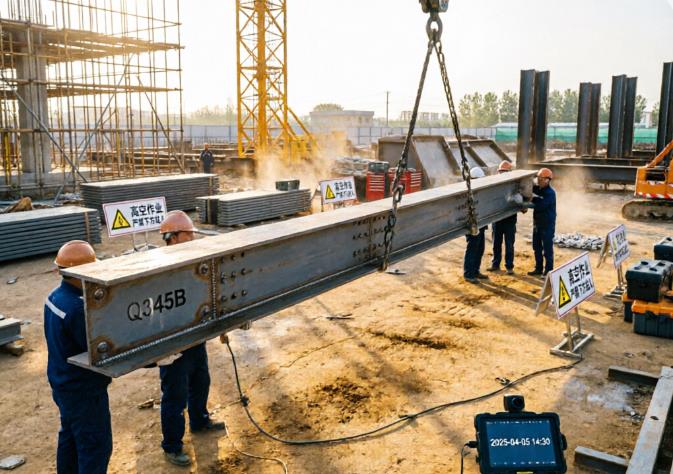 钢腰梁安装